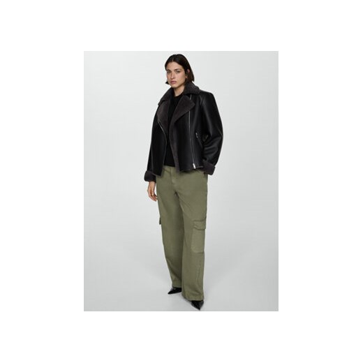 Mango Kurtka z imitacji skóry Cadi 77045649 Czarny Regular Fit Mango M MODIVO