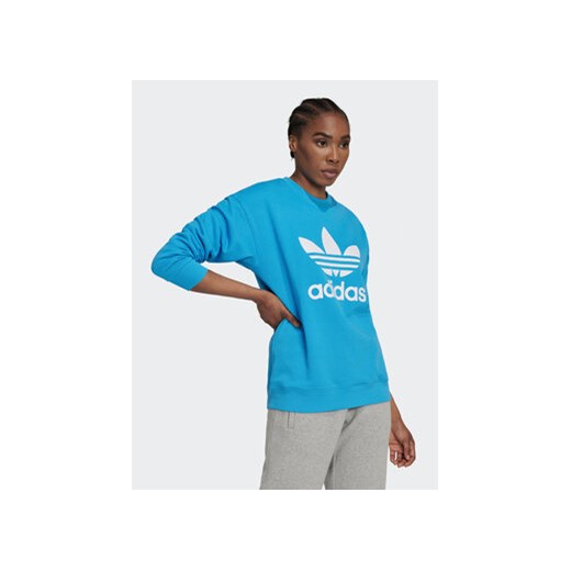 adidas Bluza Treofil Crew HL6677 Niebieski Regular Fit 30 MODIVO