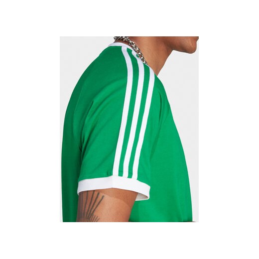 adidas T-Shirt adicolor Classics 3-Stripes IM0410 Zielony Slim Fit XL MODIVO