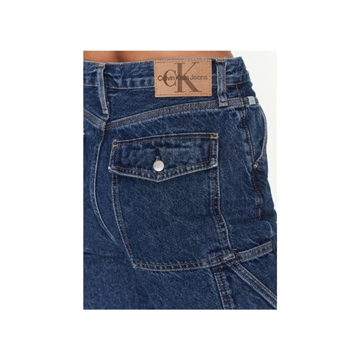 Calvin Klein Jeans Jeansy J20J220634 Granatowy Straight Fit 34_32 MODIVO