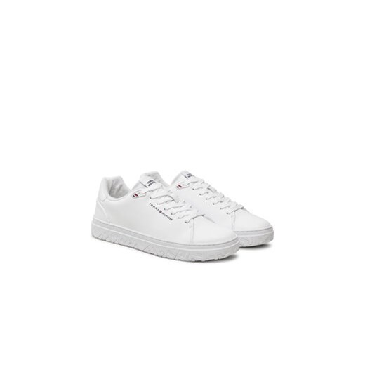 Tommy Hilfiger Sneakersy Court Thick Cupsole Leather FM0FM05208 Biały Tommy Hilfiger 44 MODIVO