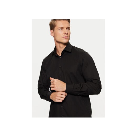 Calvin Klein Koszula Poplin Stretch Regular Shirt K10K109509 Czarny Slim Fit Calvin Klein 41 MODIVO