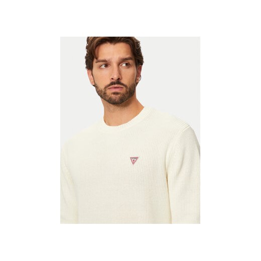 Guess Sweter M4BR30 Z3HM1 Écru Regular Fit Guess XL MODIVO