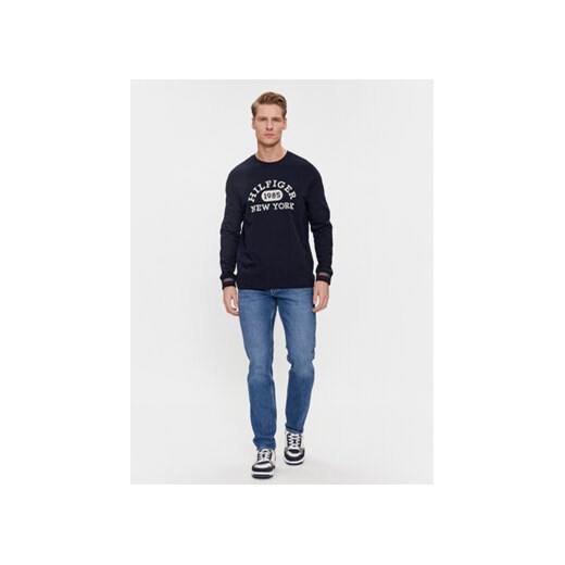 Tommy Hilfiger Longsleeve Collegiate MW0MW32591 Granatowy Regular Fit Tommy Hilfiger S MODIVO