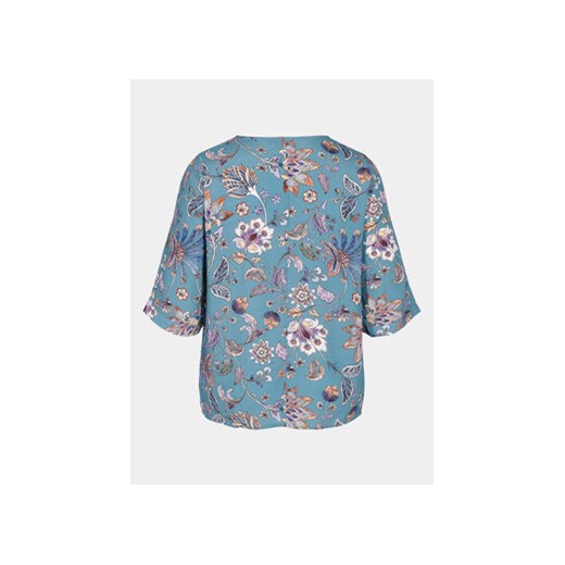 Zizzi Bluzka V00040E Niebieski Loose Fit Zizzi 3XL MODIVO