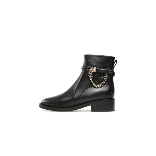 MICHAEL Michael Kors Botki Hamilton Flat Bootie 40F3HAME5L Czarny Michael Michael Kors 35 MODIVO