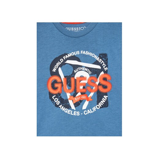 Guess Bluzka N4BI03 I3Z14 Niebieski Regular Fit Guess 6Y MODIVO
