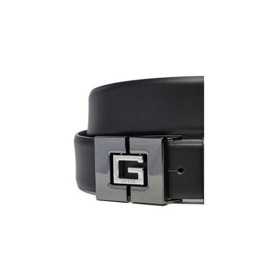 Guess Pasek Męski BMGNLE P4435 Czarny Guess M MODIVO