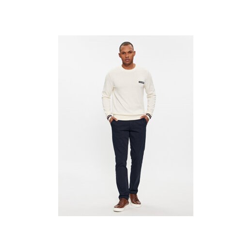 Tommy Hilfiger Sweter Global Stripe Crew Nk MW0MW33502 Écru Regular Fit Tommy Hilfiger S MODIVO