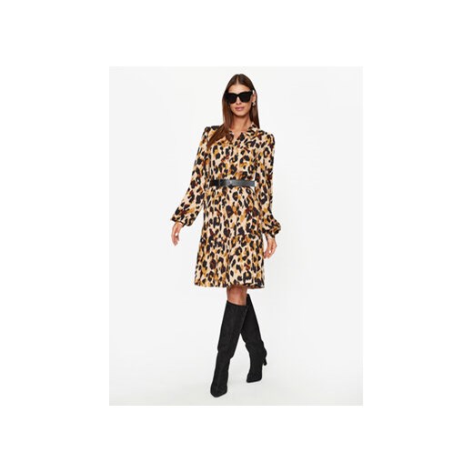 YAS Sukienka koszulowa 26030717 Kolorowy Regular Fit Yas S MODIVO