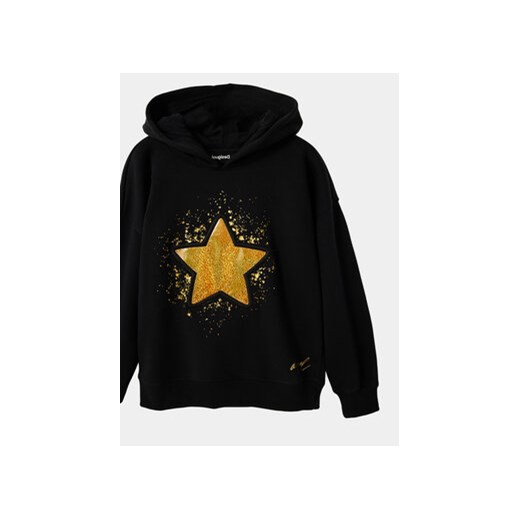 Desigual Bluza 23WGSK02 Czarny Regular Fit Desigual M MODIVO