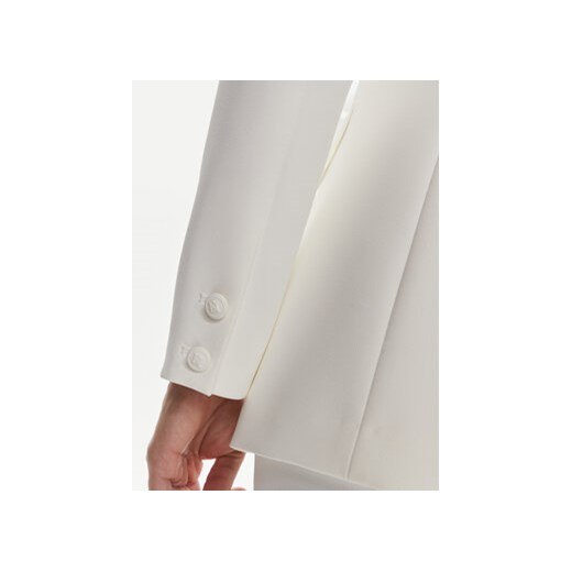 Elisabetta Franchi Marynarka GI-069-41E2-V580 Biały Regular Fit Elisabetta Franchi 46 MODIVO