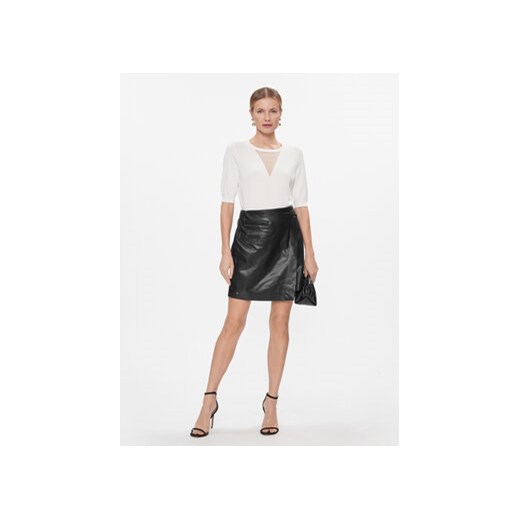 DKNY Sweter P2JSAXA5 Biały Regular Fit XS MODIVO