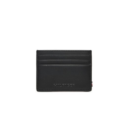 Tommy Hilfiger Etui na karty kredytowe Monotype Leather Credit Card Holder AM0AM12508 Czarny ze sklepu MODIVO w kategorii Portfele męskie - zdjęcie 176753874