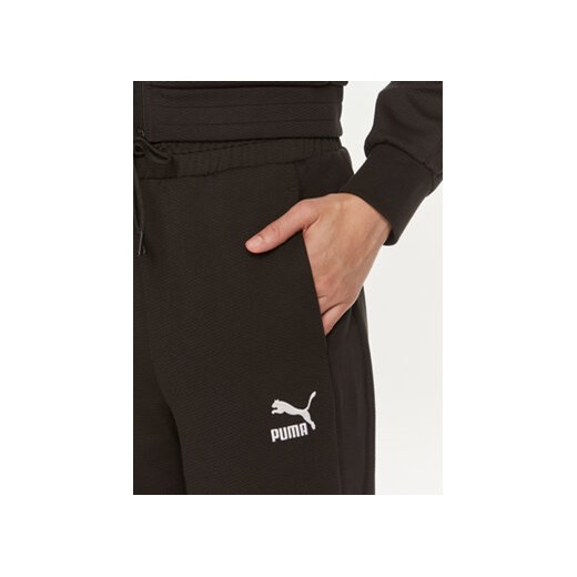 Puma Spodnie dresowe T7 624212 Czarny Relaxed Fit Puma M MODIVO