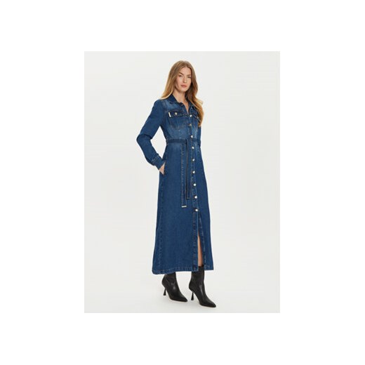 Babylon Sukienka jeansowa EBJ008 Niebieski Regular Fit 42 MODIVO
