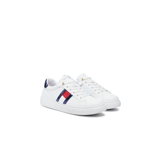 Tommy Hilfiger Sneakersy Flag Low Cut Lace-Up Sneaker T3A9-33538-1351 S Biały Tommy Hilfiger 38 MODIVO