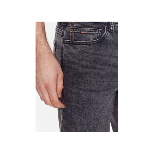 Boss Szorty jeansowe Delaware 50488630 Szary Slim Fit 40 MODIVO