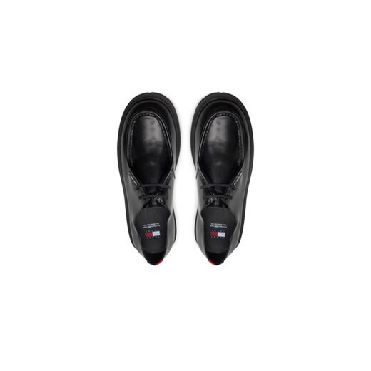 Tommy Jeans Półbuty Tjm Smart Derby Shoe EM0EM01418 Czarny Tommy Jeans 43 MODIVO