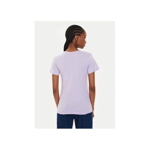Calvin Klein Jeans T-Shirt Faded Monologo J20J223625 Fioletowy Slim Fit XS MODIVO