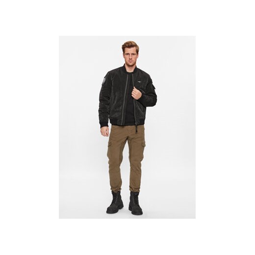 Aeronautica Militare Kurtka bomber 232AB2113CT3160 Czarny Regular Fit Aeronautica Militare 54 MODIVO