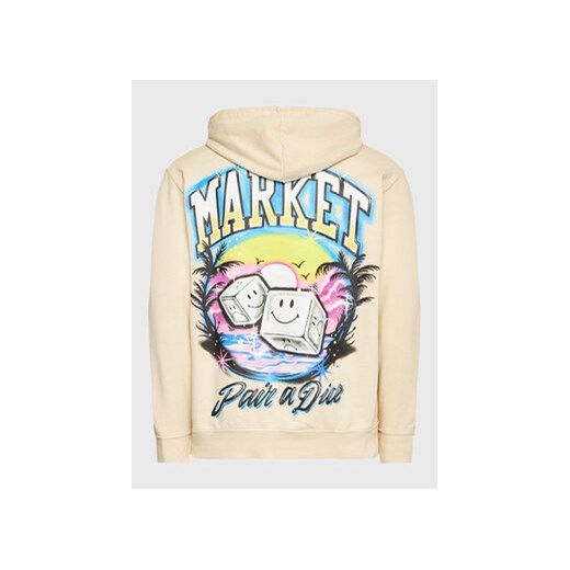 Market Bluza SMILEY 397000465 Beżowy Regular Fit Market L MODIVO
