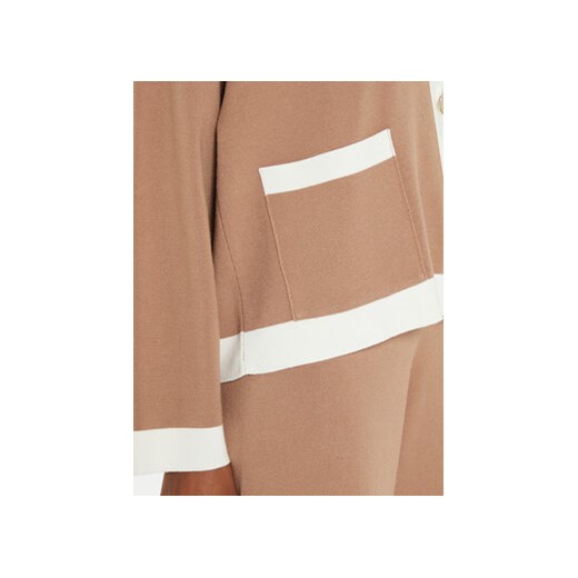 Kontatto Kardigan 3M0258 Brązowy Regular Fit Kontatto one size MODIVO