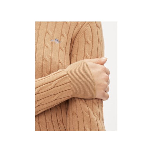 Gant Sweter 4800100 Khaki Slim Fit Gant XL MODIVO