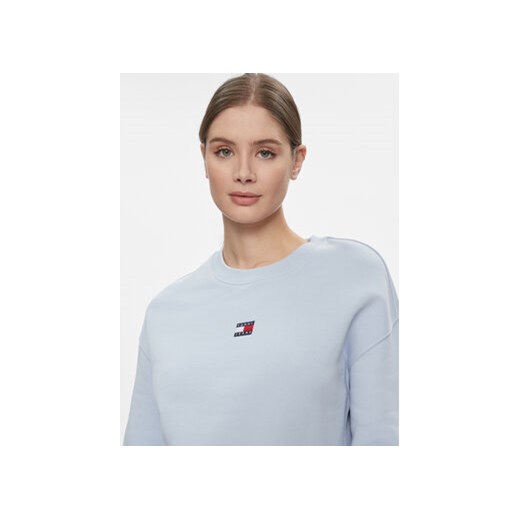 Tommy Jeans Bluza Badge DW0DW17325 Granatowy Regular Fit Tommy Jeans S MODIVO