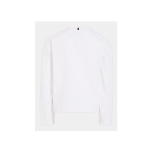 Tommy Hilfiger Bluzka KG0KG07643 M Biały Regular Fit Tommy Hilfiger 6Y MODIVO