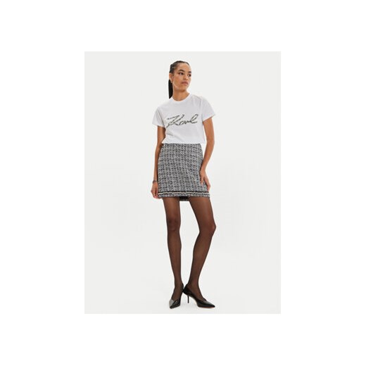 KARL LAGERFELD T-Shirt 246W1715 Biały Regular Fit Karl Lagerfeld S MODIVO