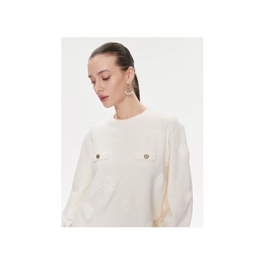 TWINSET Sweter 241TP3090 Écru Loose Fit Twinset M MODIVO