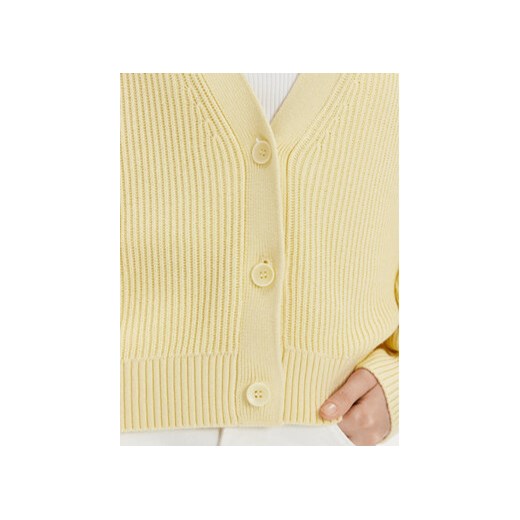 Tommy Jeans Kardigan Essential DW0DW17253 Żółty Relaxed Fit Tommy Jeans L MODIVO