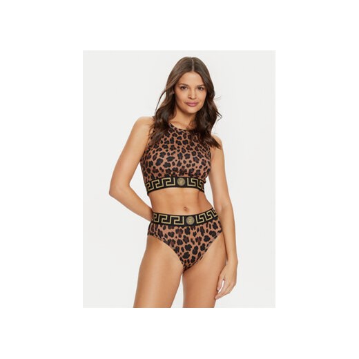 Versace Top 1008598 1A12311 Brązowy Slim Fit Versace 36 MODIVO