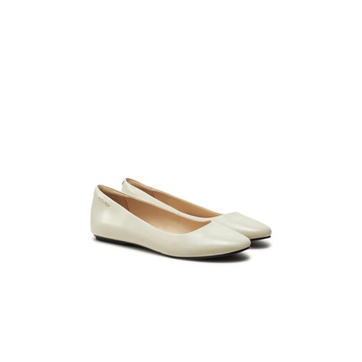 Calvin Klein Baleriny Round Ballerina HW0HW02449 Écru Calvin Klein 39 MODIVO