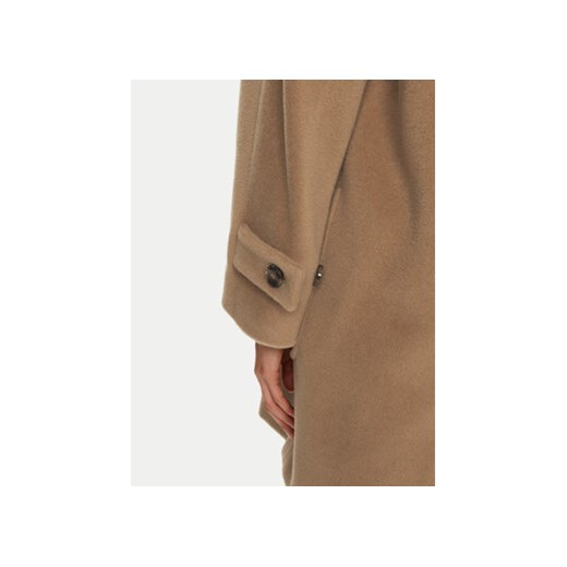 Marella Płaszcz wełniany Aprilla 2423016142 Brązowy Regular Fit Marella 42 MODIVO