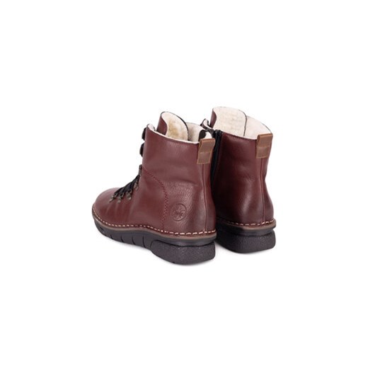 Rieker Botki 73356-35 Bordowy Rieker 37 MODIVO