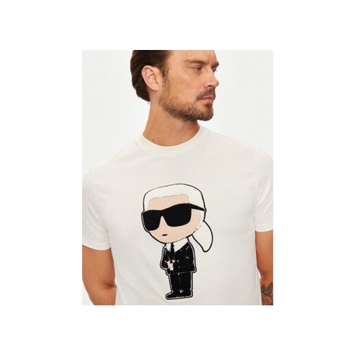 KARL LAGERFELD T-Shirt 755075 544250 Biały Regular Fit Karl Lagerfeld L MODIVO