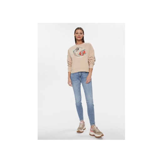 Guess Bluza W4RQ11 K9Z21 Beżowy Regular Fit Guess S MODIVO
