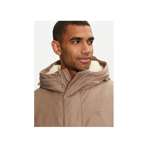 Calvin Klein Jeans Parka J30J326082 Beżowy Regular Fit S MODIVO