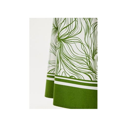 United Colors Of Benetton Spódnica trapezowa 4LMAD003M Zielony Regular Fit United Colors Of Benetton XL MODIVO