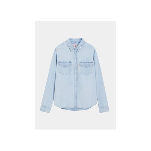 Levi's® Koszula jeansowa Essential Western 16786-0024 Niebieski Regular Fit XS MODIVO