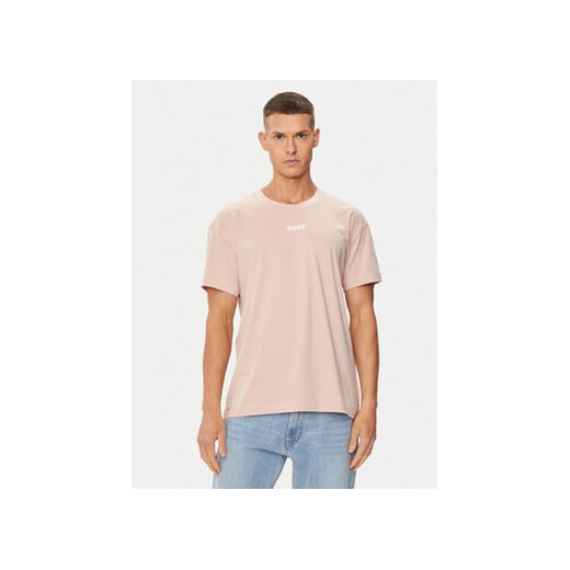 Hugo T-Shirt Linked 50518646 Różowy Relaxed Fit XL MODIVO