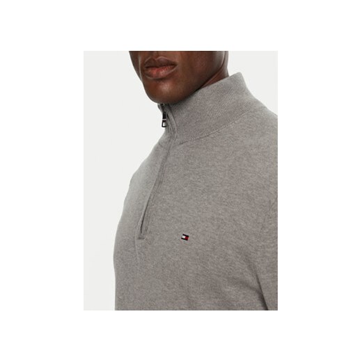 Tommy Hilfiger Sweter Essential MW0MW37331 Szary Regular Fit Tommy Hilfiger XXL MODIVO