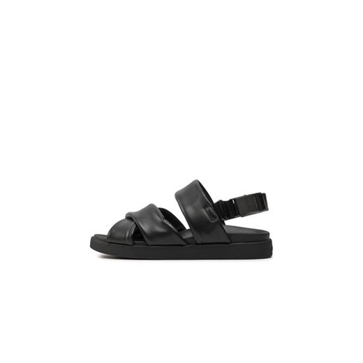 Calvin Klein Sandały Padded Criss Cross Sandal HM0HM01482 Czarny Calvin Klein 44 MODIVO
