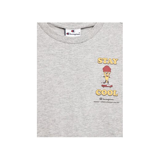 Champion T-Shirt 306375 Szary Regular Fit Champion S MODIVO