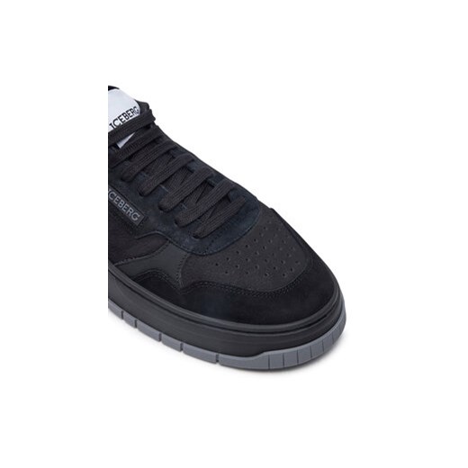 Iceberg Sneakersy Clock IU1687 Czarny Iceberg 45 MODIVO