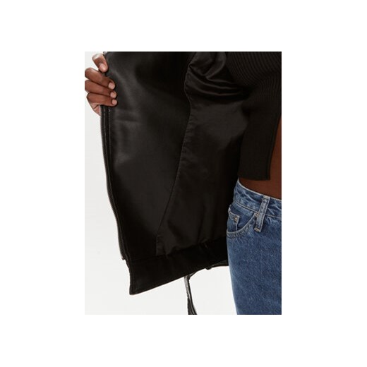 Brave Soul Kurtka z imitacji skóry LJK-CONEY Czarny Straight Fit 44 MODIVO