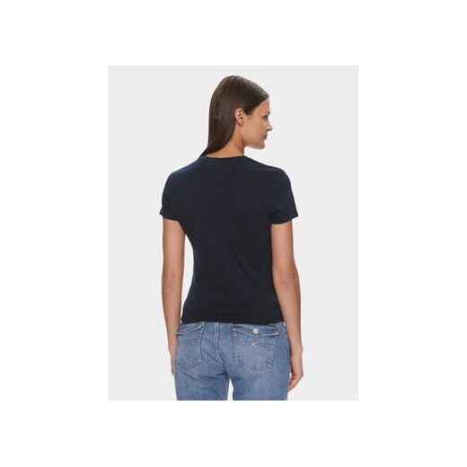 Tommy Jeans T-Shirt Essential DW0DW17839 Granatowy Slim Fit Tommy Jeans XS MODIVO