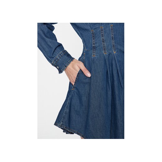 Hugo Sukienka jeansowa Kisitra 50499167 Niebieski Regular Fit 36 MODIVO